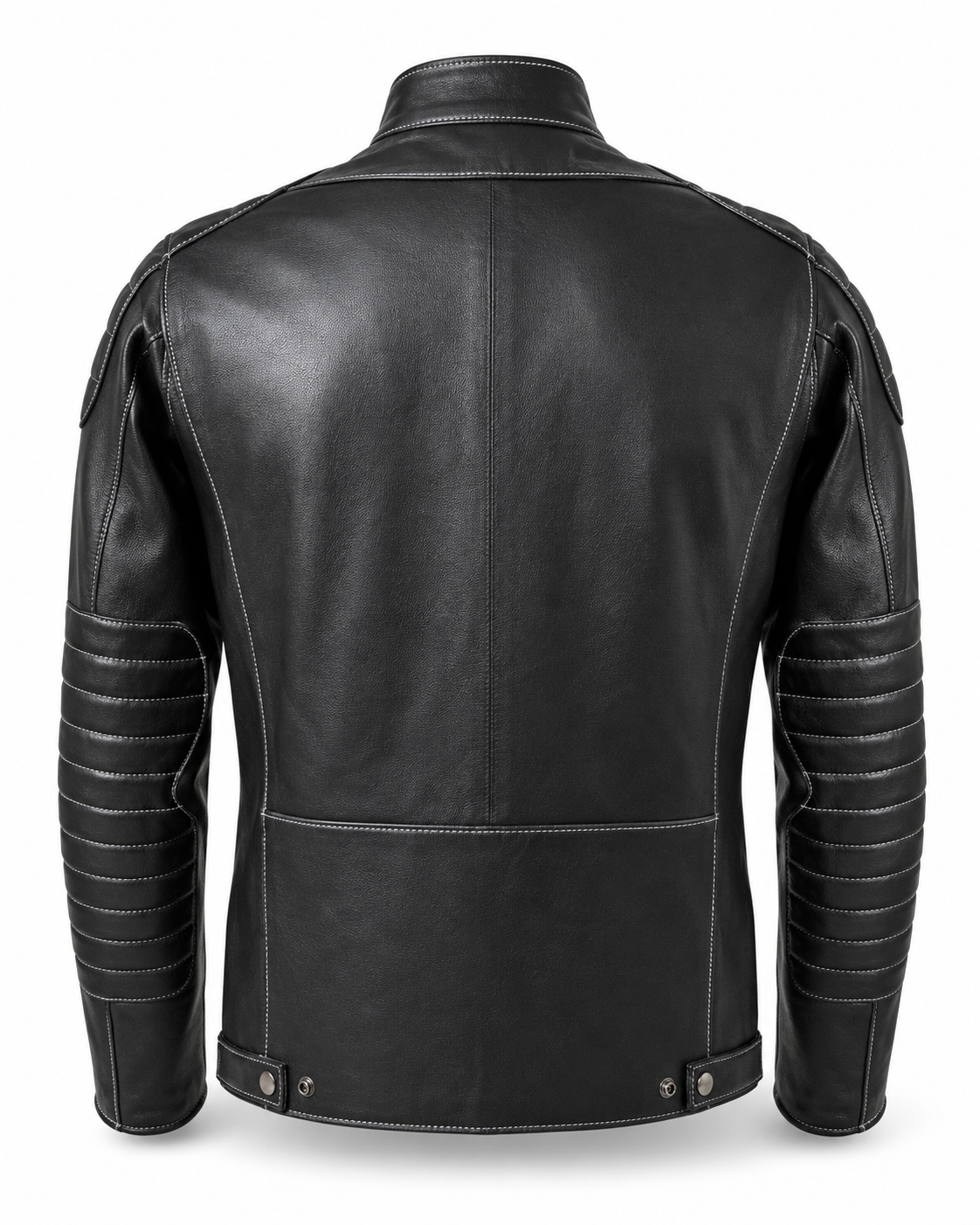 Rub-Off Sheepskin Biker Jacket