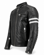 Rub-Off Sheepskin Biker Jacket